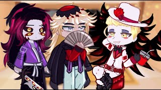 Uppermoons React To Lucifer Morningstar  Demon Slayer  Hazbin Hotel  Gacha React [upl. by Mikaela]