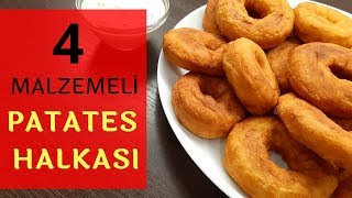 EN KOLAYINDAN 4 MALZEMELİ PATATES HALKASI TARİFİ  SOS TARİFİ [upl. by Imogen]