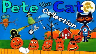 Pete The Cat Five Little Pumpkins 👻🎃  Pete the Cat Trick or Pete 🎃🦇  Halloween Collection [upl. by Ossie958]