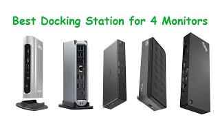 Best Docking Station for 4 Monitors [upl. by Adnohsak]