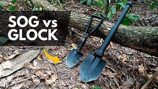 Comparing the SOG and Glock Entrenching Tool  Folding Shovel [upl. by Gabel]