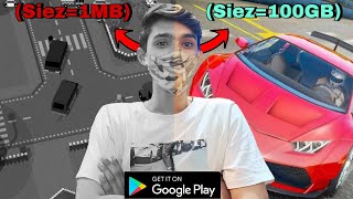 Size1MB Vs Size100GB PLYA STORE GAME DOWNLOAD [upl. by Nedia]