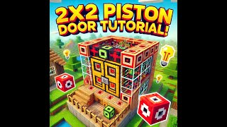 How to Build a 2x2 Redstone Piston Door in Minecraft  Easy StepbyStep Guide [upl. by Ericka]