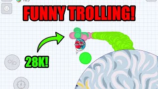 FUNNY TROLLING MACRO HACKERS AFK MASS Agario Mobile  REVENGE COMEBACK  SKIN HACK  AGARIO [upl. by Ian946]