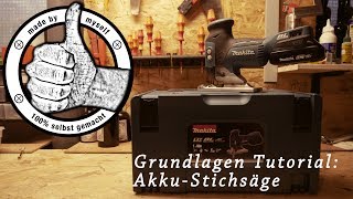 Makita Akku Stichsäge DJV181Y1J Grundlagen Tutorial [upl. by Opal]