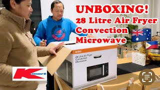 UNBOXING ANKO KMART 28 LITRE AIR FRYER CONVECTION MICROWAVEPWEDE MAG AIR FRYBAKEGRILL amp MICROWAVE [upl. by Raimondo]