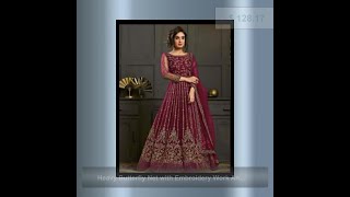 Heavy Butterfly Net with Embroidery Work Anarkali Suit [upl. by Nitsew]