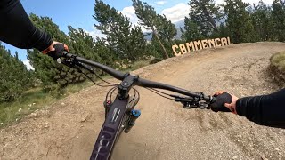 Blue lines in Andorra Pal Arinsal Bike park 08 2024 [upl. by Sinne]