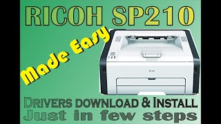 How to download and Install RICOH SP 210 Driver in Windows Operating System  Firmware Update [upl. by Roma]