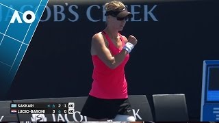 Sakkari v LucicBaroni match highlights 3R  Australian Open 2017 [upl. by Krutz62]