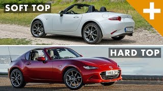 Mazda MX5 RF vs Mazda MX5 Miata  Carfection [upl. by Oberg215]