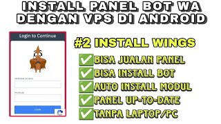 Cara Install Panel Pterodactyl Di AndroidIOS  Part 2 Install wings [upl. by Doersten]