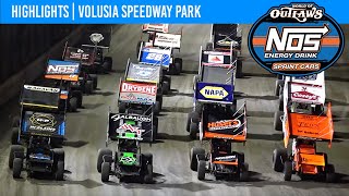 World of Outlaws NOS Energy Drink Sprint Cars  Volusia Speedway Park  March 5 2023  HIGHLIGHTS [upl. by Madi]