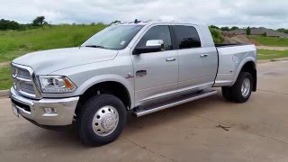 New Silver 2016 Ram 3500 Laramie Longhorn Mega Aisin Transmission TDY Sales DFW TX Dealer [upl. by Lonna]