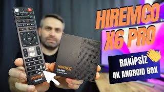 2024ÜN EN İDDAALI TV BOXI HIREMCO X6 PRO İNCELEMESİ  L1  AIR KUMANDA  APK  4GB DDR464 GB EMMC [upl. by Hurwit]