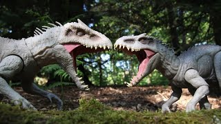 Camouflage N Battle Indominus Rex Mattel Jurassic World [upl. by Adnema]