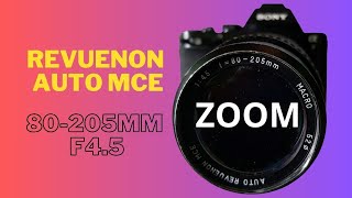 Vintage 35mm camera lens Revuenon auto MCE 80205mm F45 on full frame digital camera [upl. by Anialeh500]