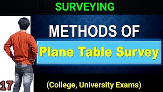 Methods of Plane Table Surveying  surveying civil rgpv basic civil Engineering rgpv [upl. by Meador405]