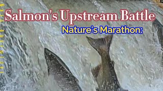 Salmon Run asmr live nature fishing [upl. by Oberstone]