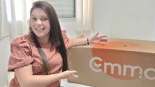 UNBOXING COLCHÃO EMMA DUO COMFORT  Colchão que vem na caixa  EMMA COLCHÃO [upl. by Kamerman]