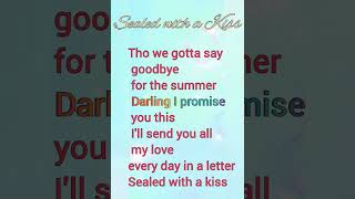 Sealed With A Kiss Verse 1  Jason Donovan lyrics lyrics shorts [upl. by Flossy]