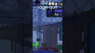 did he rage quit 3 minecraft hiveminigames [upl. by Ibed880]