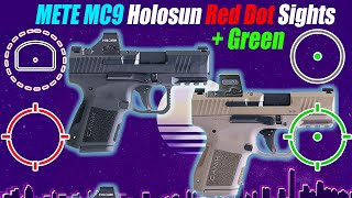 Top 4 Canik METE MC9 Red Dot Sights  Holosun Edition [upl. by Sherard]