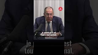 Lavrov serre la main de Macron quotil est normal de se dire bonjourquot [upl. by Cherilyn244]