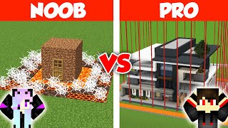 Minecraft NOOB vs PRO SAFEST SECURITY HOUSE BUILD CHALLENGE [upl. by Veats31]