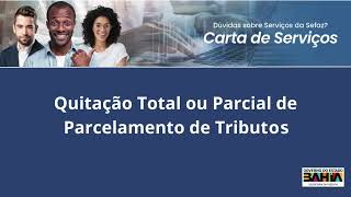 Quitação total ou parcial de parcelamento de tributos [upl. by Lladnor]