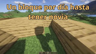 Construyendo una Casa hasta tener Novia con un bloque por dia en Minecraft  Dia 179 [upl. by Lieno]