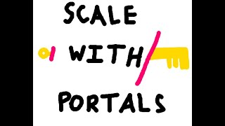 Scale with Portals  GMTK Game Jam 2024 game [upl. by Kimura]