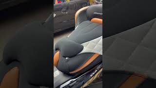 Best aerox seat modified by tip top seat cover grant road mumbai [upl. by Hanleigh]