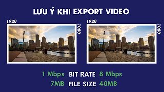 Bitrate video  Cách xuất file chuẩn dung lượng và không bị nặng trong premiere pro cc [upl. by Greg]