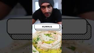 HUMMUS Humos  VEGANO  Pasta árabe de grão de bico [upl. by Hairom]