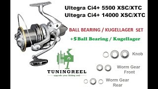 Full Upgrade Shimano 18 Ultegra 5500 CI4 XTC XSC Tuning Reel 5 Ball Bearings Big Pit Weitwurfrolle [upl. by Ostap]