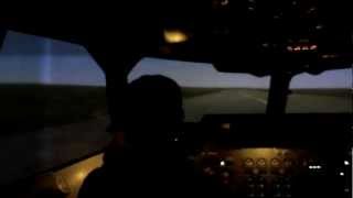 my first flight at CAE Flight Simulator Brussels Airport ARJ [upl. by Aseek]