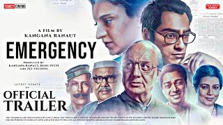 EMERGENCY Official trailer  Release update  Kangana Ranaut  Anupam kher  Emergency trailer [upl. by Nyladnewg]