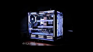 Dark Mini v2 EKWB Quantum Reflection o11 Mini Distro Plate Strix RTX 3090 Ryzen 5950x [upl. by Om]