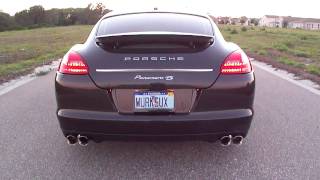 2011 Porsche Panamera 4S with AWE Tuning exhaust [upl. by Ylrebma]