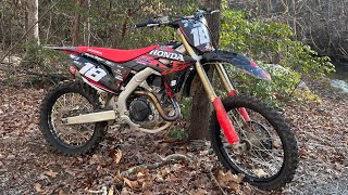 First Problem w My 2020 CRF450R Motovlog [upl. by Ahsiena526]