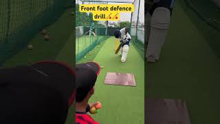 Front foot defence drill 🏏 cricket indiancricketer viratkohli ipl motivation shorts [upl. by Saitam]