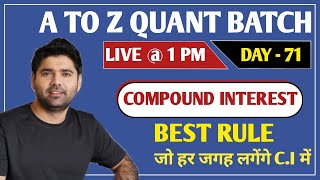 Compound Interest  Basics to best Concept  By Abhinay Sharma Abhinay Maths [upl. by Bicknell850]