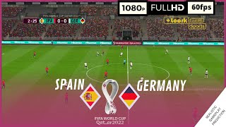 ESPAÑA vs ALEMANIA  Copa Mundial Qatar 2022 • Grupo C  Partido Completo  Nov 27 [upl. by Annodahs990]