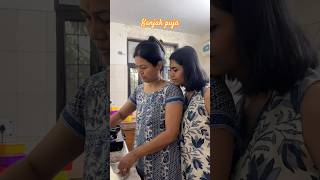 Kanjak Puja Preparation 🌺 last day of Navratri navratri2024 navmispecial foodshortsindia [upl. by Diva588]