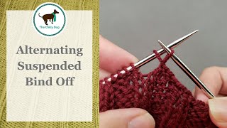 Alternating Suspended Bind Off [upl. by Dagnah779]