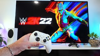 Testing WWE 2K22 On XBOX SERIES S  POV Gameplay Test Graphics Impression [upl. by Einnaj]