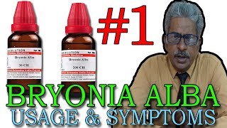 Bryonia Alba Part 1  Usage amp Symptoms in Homeopathy by Dr PS Tiwari [upl. by Hild]