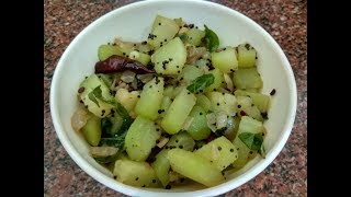 CHOW CHOW PORIYALChayote squash stir fryHow to make chow chow poriyal [upl. by Illom]