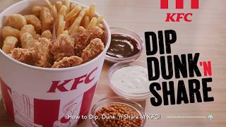 KFC Dip Dunk ‘N Share – Get Dunking [upl. by Ayaj]